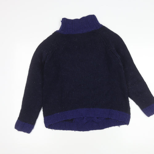 Boden Women’s Blue Cable-Knit Wool Pullover Jumper, S