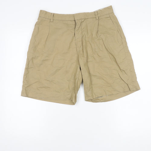 Pull & Bear Men's Beige Chino Shorts, Size L, Casual Wear