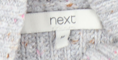 Next Women's Grey Mock Neck Pullover Jumper Size 12