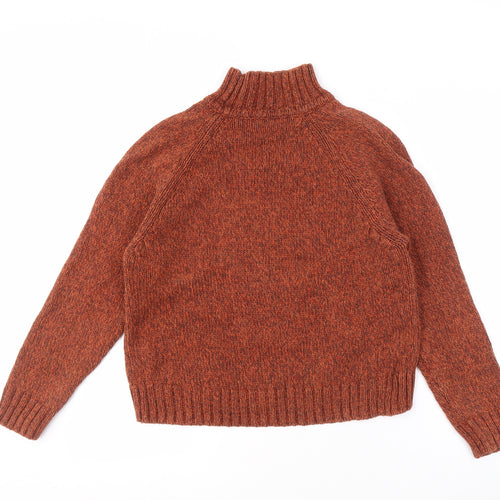 Marks and Spencer Women's Brown High Neck Jumper