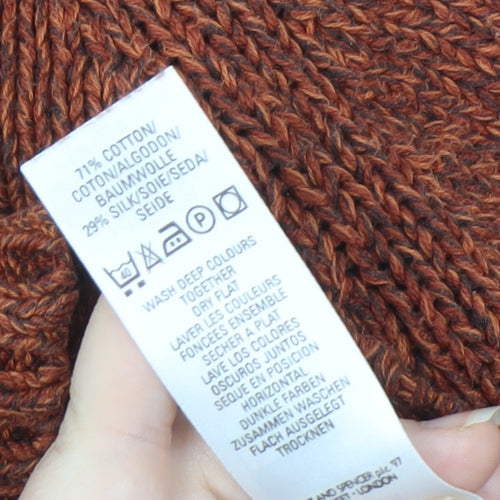 Marks and Spencer Women's Brown High Neck Jumper