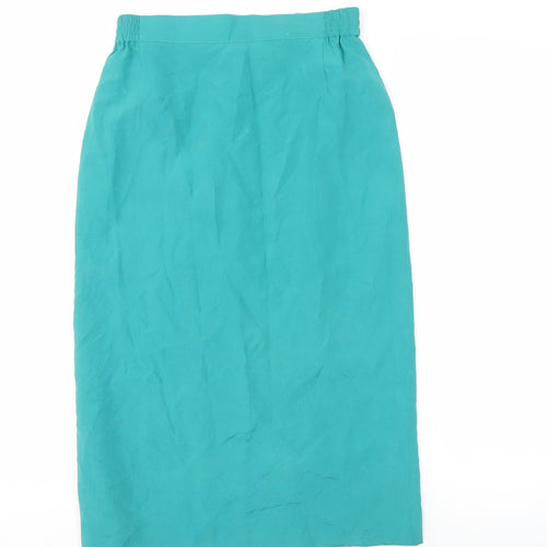 FINK Women's Green Midi Pencil Skirt, Size 10