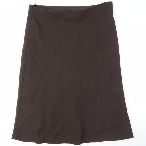 Marks and Spencer Women's Brown Long Pencil Skirt Size 16