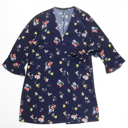 Zara Basic Women's Multicoloured Floral Dress Size S