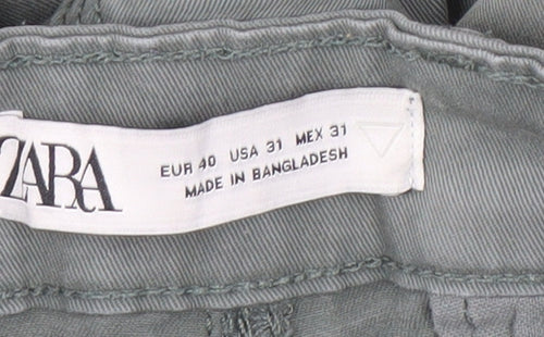 Zara Men's Green Cargo Jeans Size 31 Regular Fit