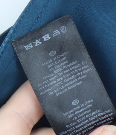 Hobbs Women's Blue Trench Coat, Size 12, Classic