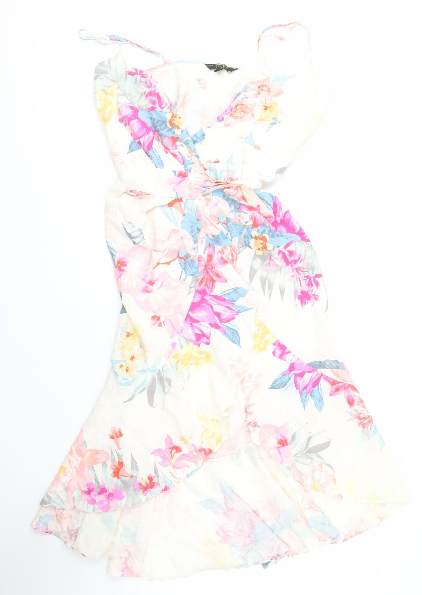 Lipsy Women's Multicoloured Floral Dress, Size 10, Casual