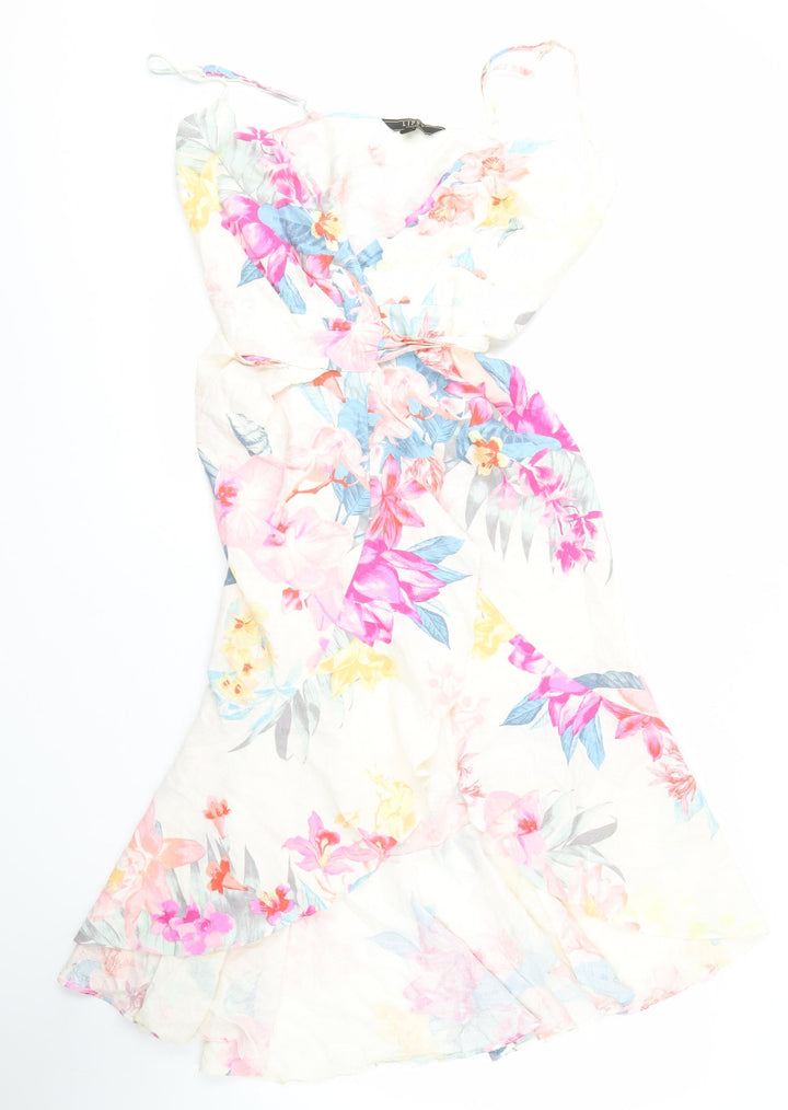 Lipsy Women's Multicoloured Floral Dress, Size 10, Casual
