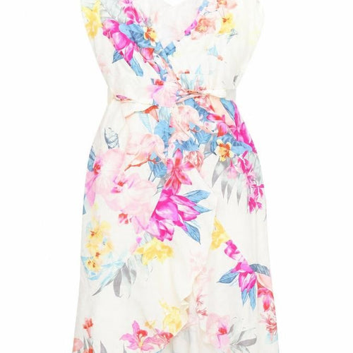 Lipsy Women's Multicoloured Floral Dress, Size 10, Casual