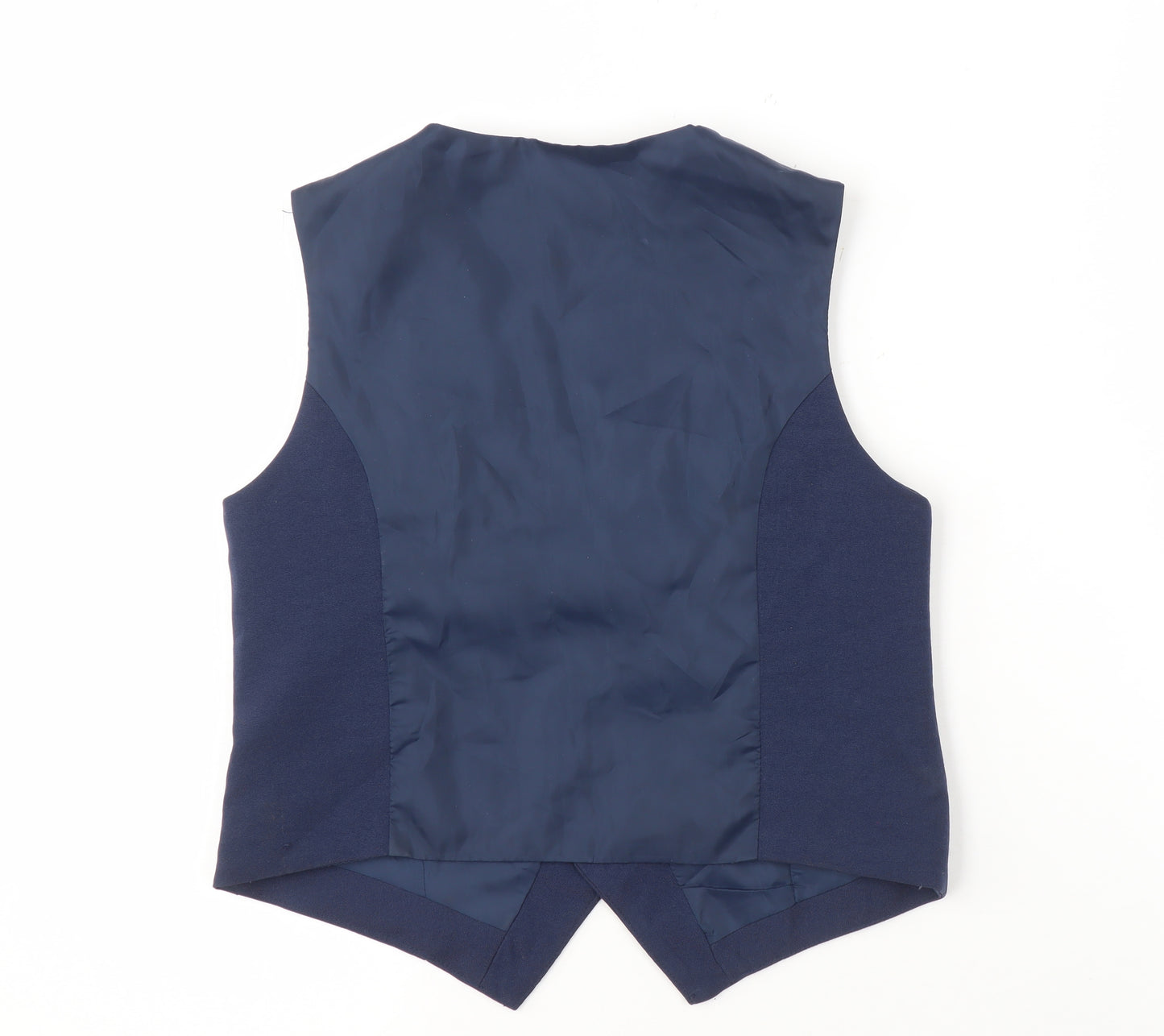 H&M Boys Blue Polyester Waistcoat 8-9 Years