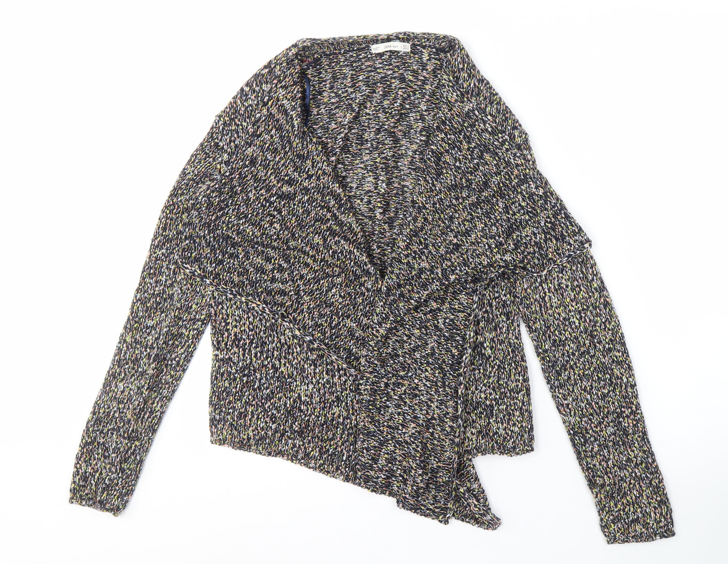 Zara Women’s Multicoloured Open Front Cardigan Knit S
