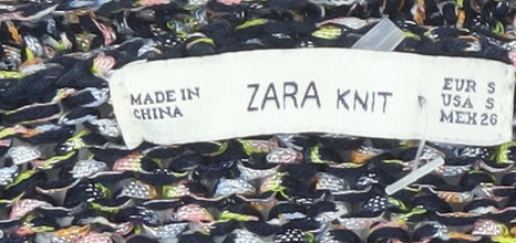Zara Women’s Multicoloured Open Front Cardigan Knit S