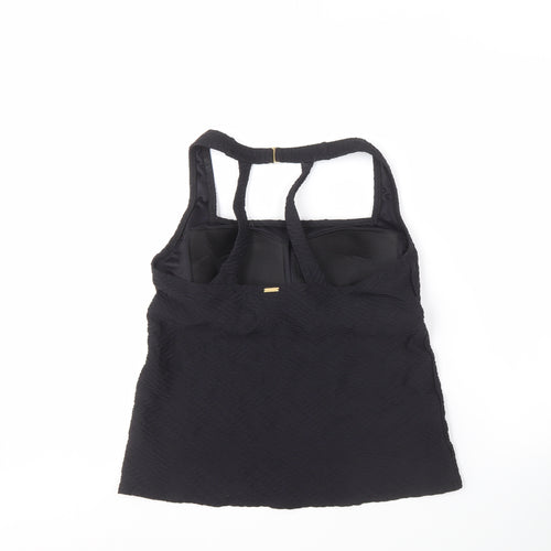 Lands' End Women's Black Swim Shirt, Size 16, Lined
