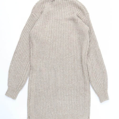 Marks and Spencer Women's Beige XS Roll Neck Jumper
