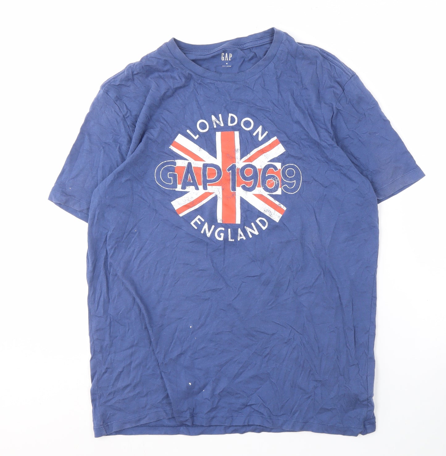 GAP Men's Blue Medium Crew Neck Patriotic T-Shirt