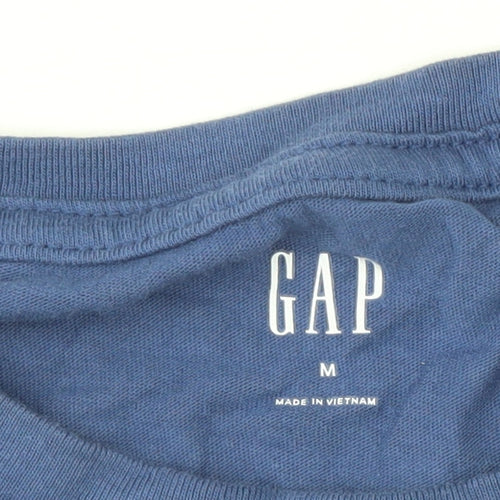GAP Men's Blue Medium Crew Neck Patriotic T-Shirt
