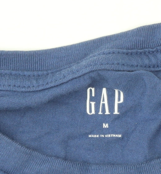 GAP Men's Blue Medium Crew Neck Patriotic T-Shirt