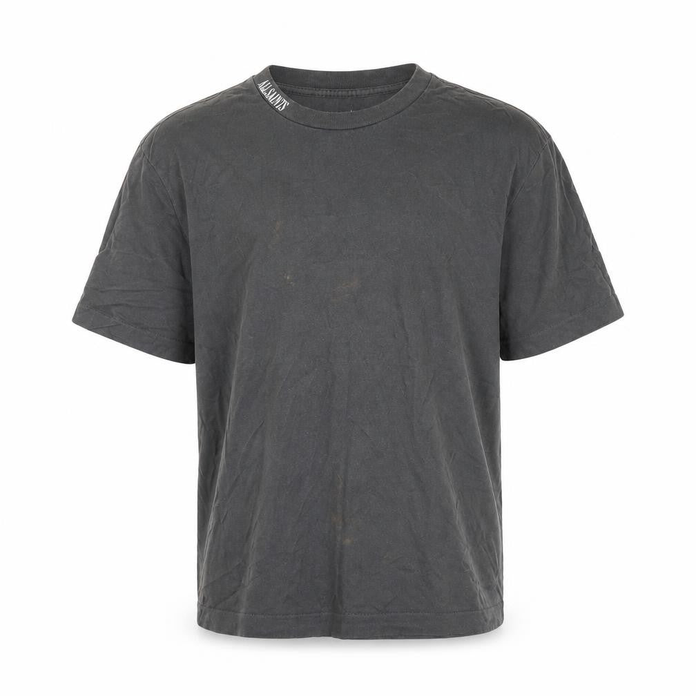 AllSaints Men's Black Oversized Fit T-Shirt, S, Cotton