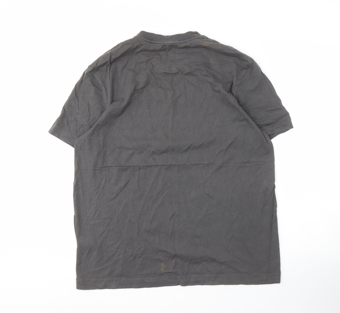 AllSaints Men's Black Oversized Fit T-Shirt, S, Cotton