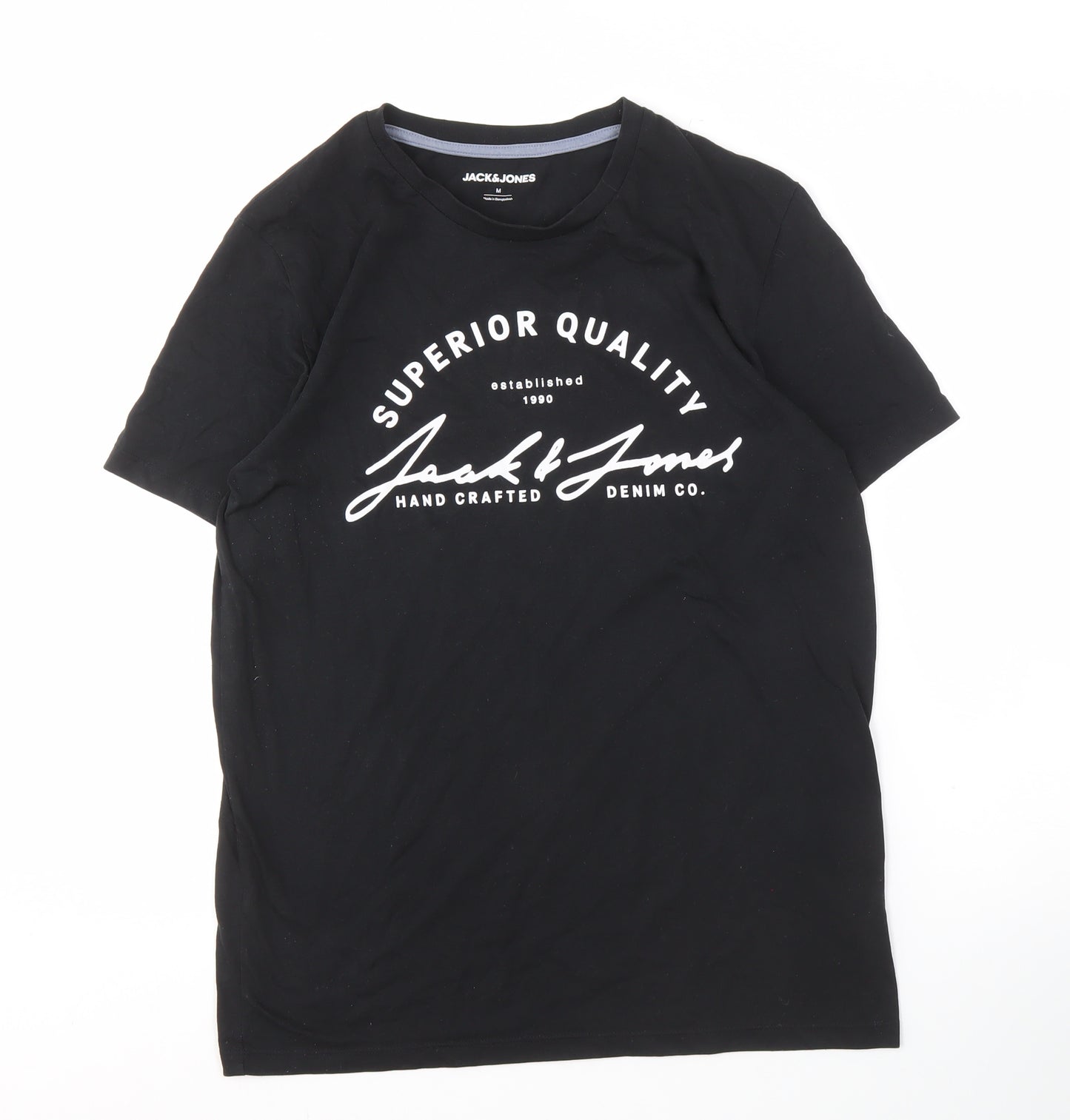 Jack & Jones Men’s Black Graphic T-Shirt M