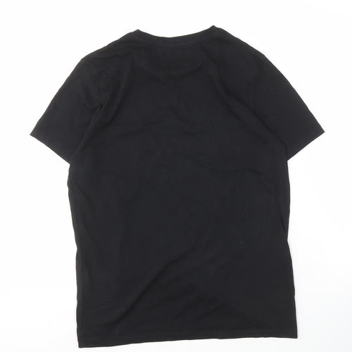 Jack & Jones Men’s Black Graphic T-Shirt M