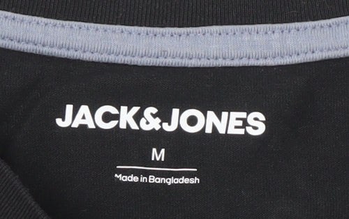 Jack & Jones Men’s Black Graphic T-Shirt M