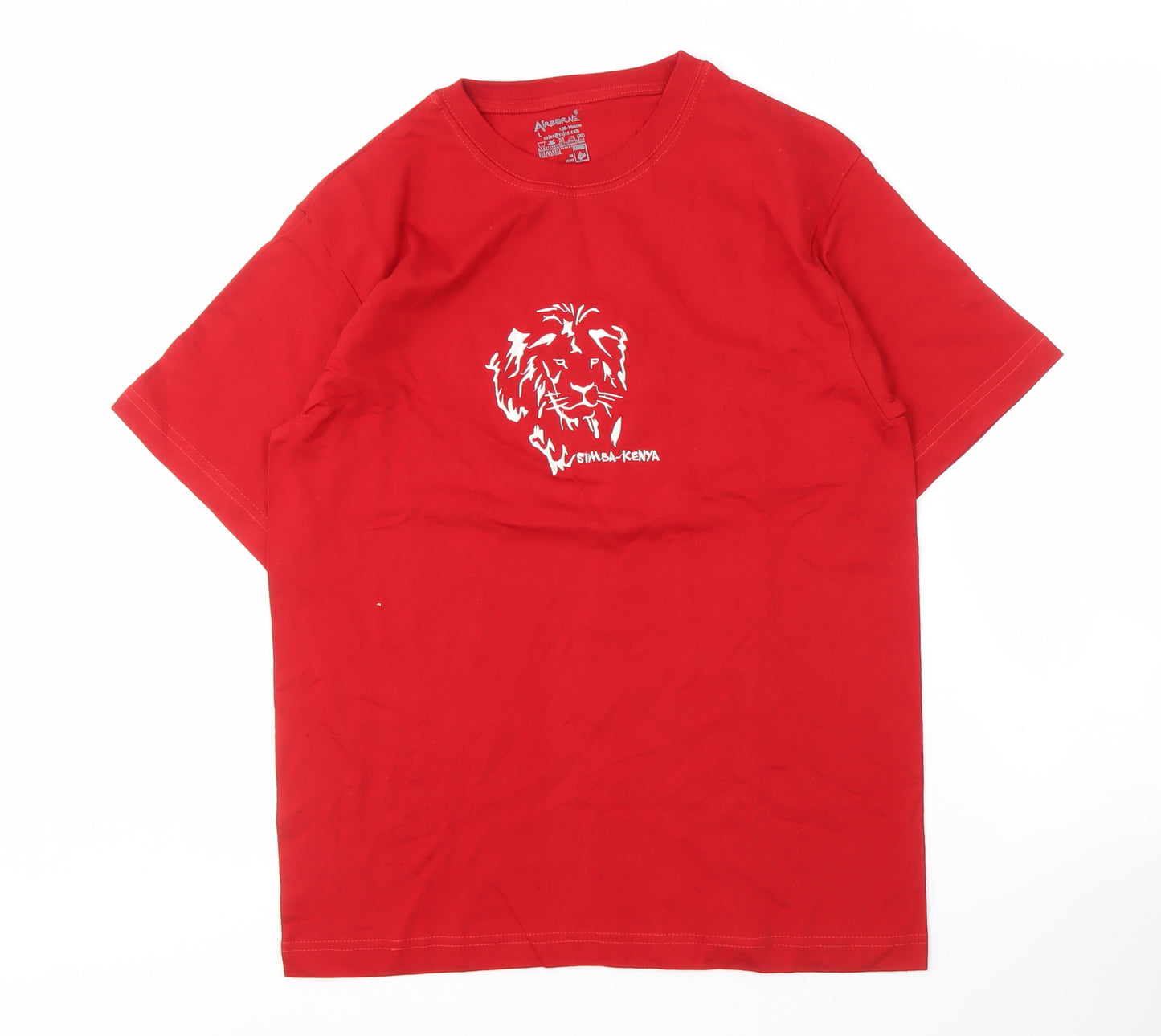 Airborne Men's Red Lion Graphic T-Shirt L