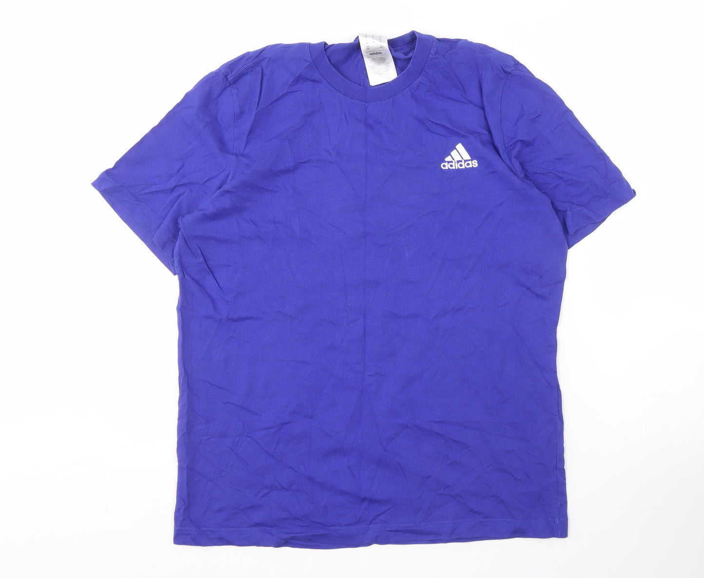 Adidas Men's Blue Medium Crew Neck T-Shirt