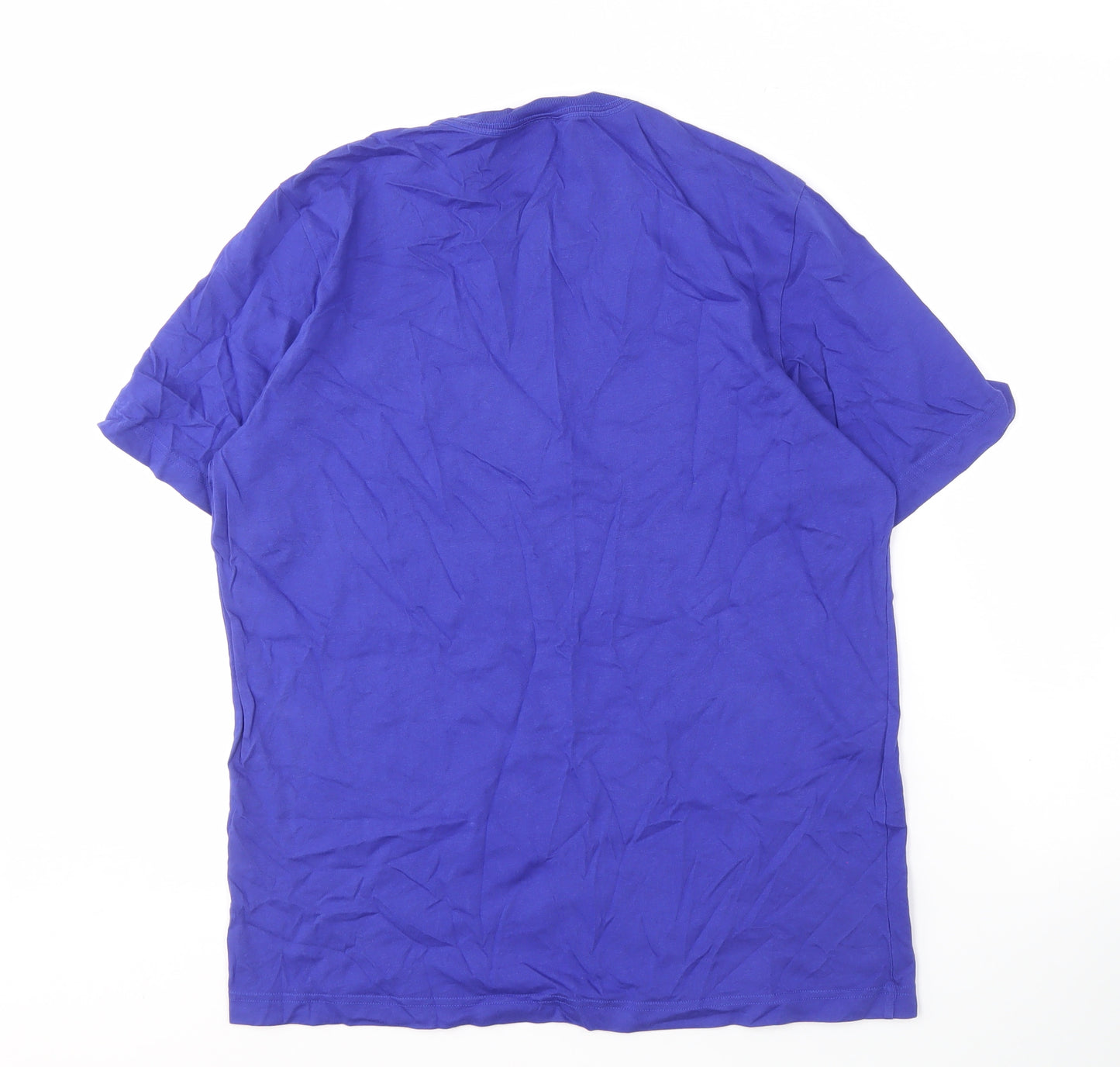 Adidas Men's Blue Medium Crew Neck T-Shirt