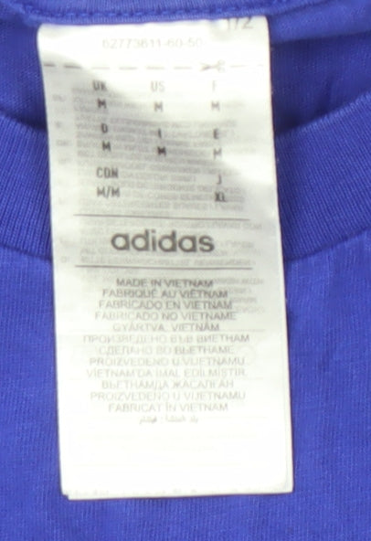Adidas Men's Blue Medium Crew Neck T-Shirt