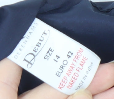 Debenhams Women's Multicoloured Beaded Sheath Dress Size 14