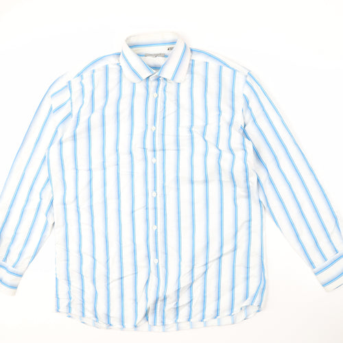 Ted Baker Men’s Blue Striped Long Sleeve Shirt
