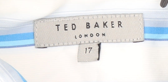 Ted Baker Men’s Blue Striped Long Sleeve Shirt