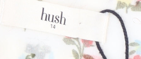 Hush Women's Floral Sleeveless Blouse, Size 14