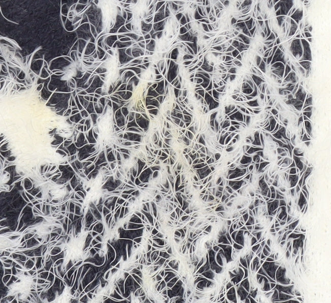 Oui Women's Geometric Pullover Jumper, Size 14, Black/White