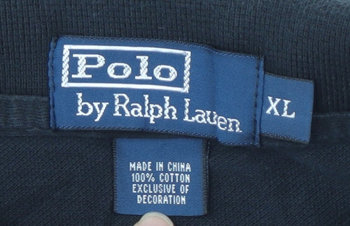 Polo by Ralph Lauren Men's Black XL Short Sleeve Polo