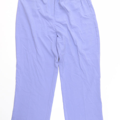 Damart Women's Purple Straight-Leg Trousers, Size 14, Elegant & Comfortable