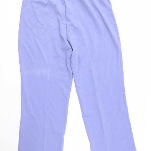 Damart Women's Purple Straight-Leg Trousers, Size 14, Elegant & Comfortable