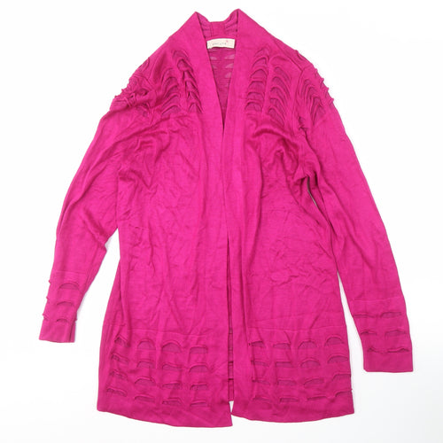 Marks and Spencer Women's Pink Open Front Cardigan, Size 12