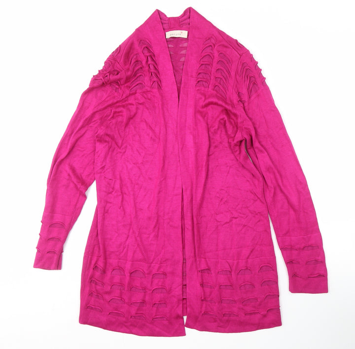 Marks and Spencer Women's Pink Open Front Cardigan, Size 12