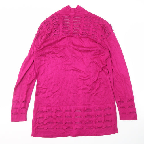 Marks and Spencer Women's Pink Open Front Cardigan, Size 12