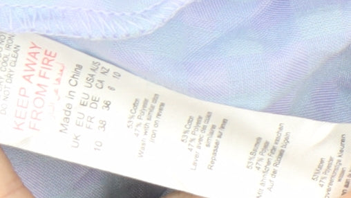 PrettyLittleThing Women's Blue Check Playsuit Size 10