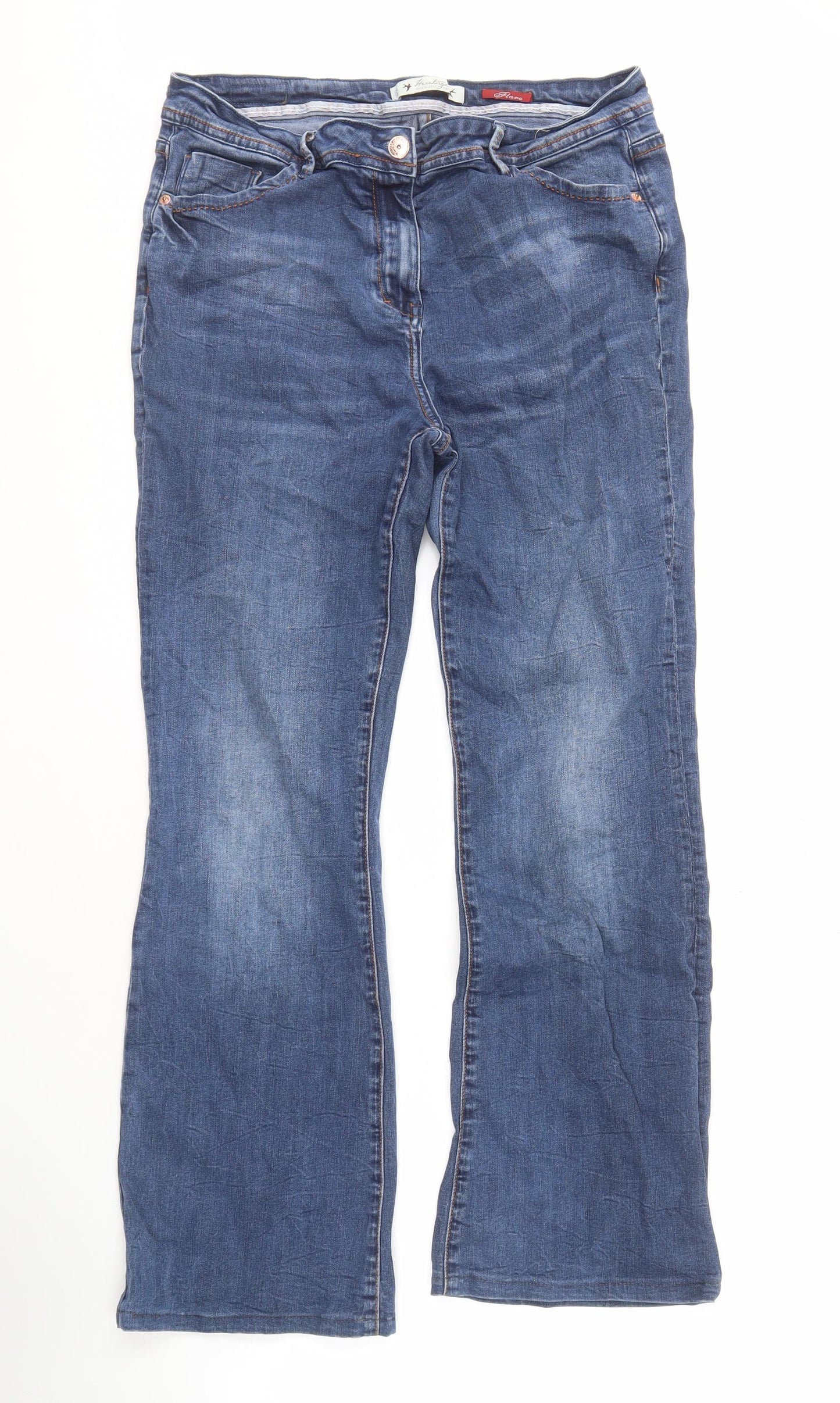 Heritage Women's Blue Straight Jeans Size 16