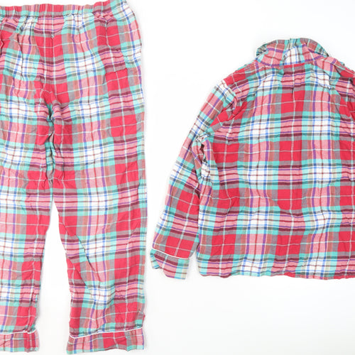 Lands' End Women's Plaid Flannel Pyjama Set, Size L