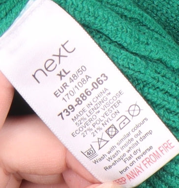 Next Women's Green V-Neck Pullover Jumper, XL