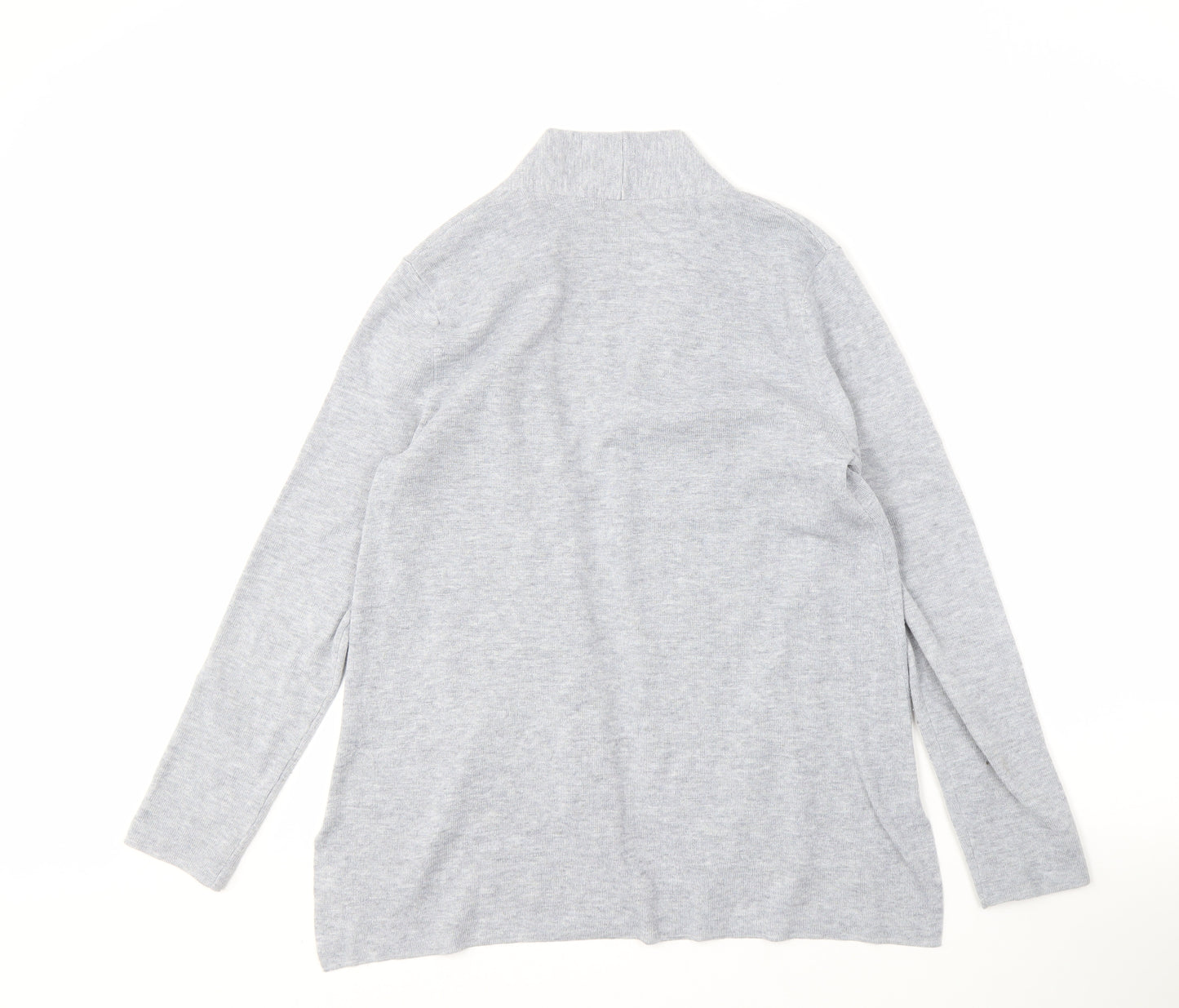 John Lewis Women's Grey Open Front Cardigan Size 10