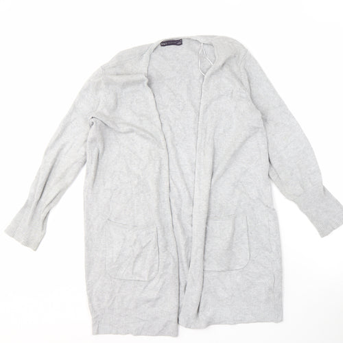Marks and Spencer Women's Grey Open Front Cardigan M