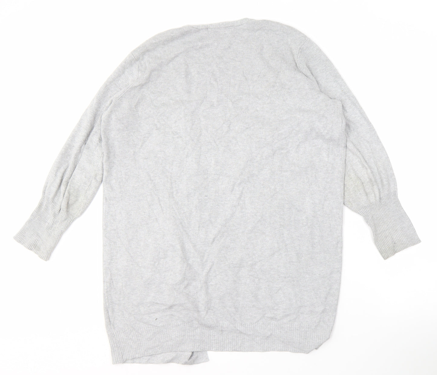 Marks and Spencer Women's Grey Open Front Cardigan M