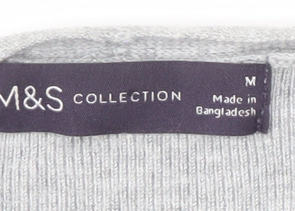Marks and Spencer Women's Grey Open Front Cardigan M
