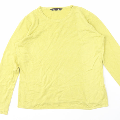 Bonmarché Women's Yellow Pullover Jumper Size 12/14